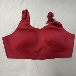 Brooks Dare Scoopneck Run Bra 2.0 High Impact Adjustable HIT Exercise Berry Red